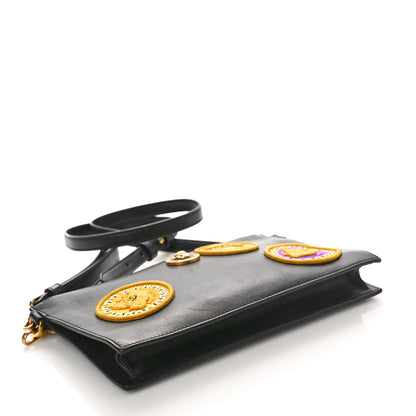 Versace Nappa La Medusa Lunar New Year Patches Crossbody Pouch Black 4 of 9