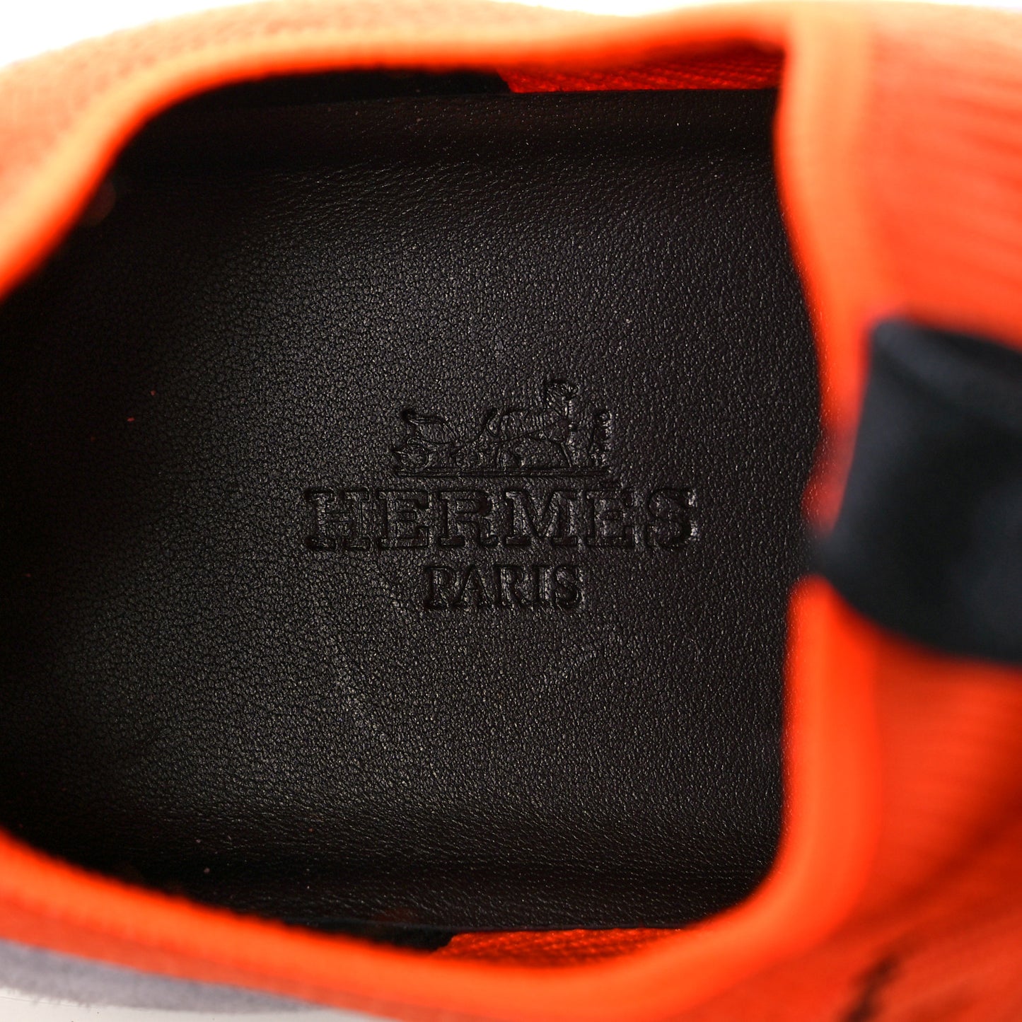 Technical Canvas Suede Goatskin Womens Duel Sneakers 37.5 Orange Multicolor