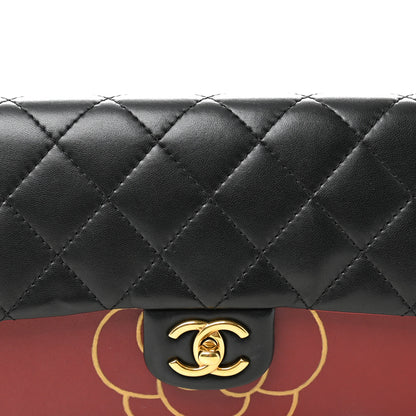 Chanel Calfskin Quilted Brasserie Gabrielle Menu CC Clutch Dark Red 8 of 13