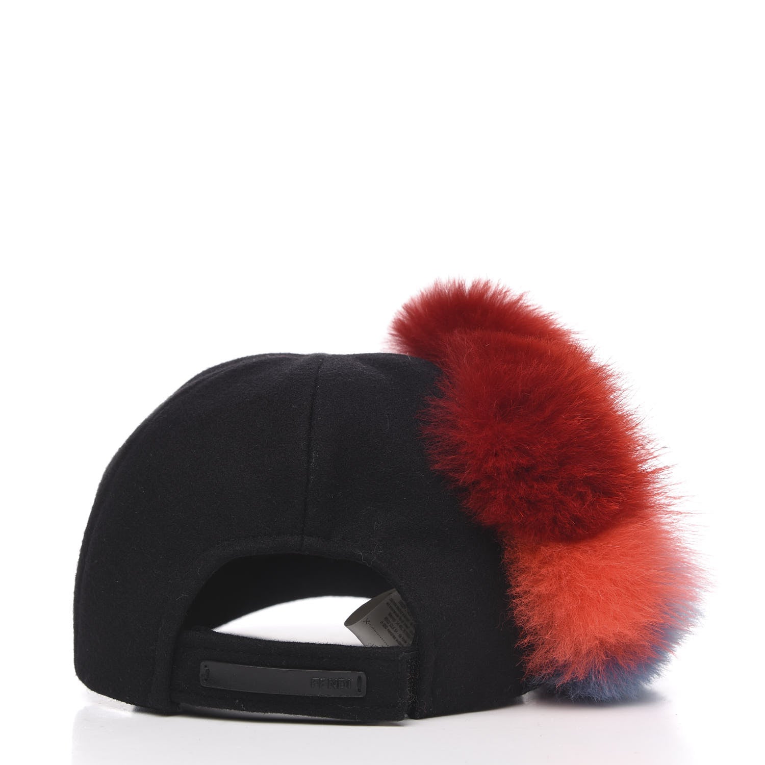 Fendi Wool Fox Fur Hat S Black Multicolor 5 of 7