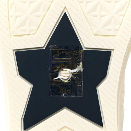Christian Dior Canvas Embroidered Womens Walk'n' Dior Star High Top Sneakers 36 White Navy 8 of 12