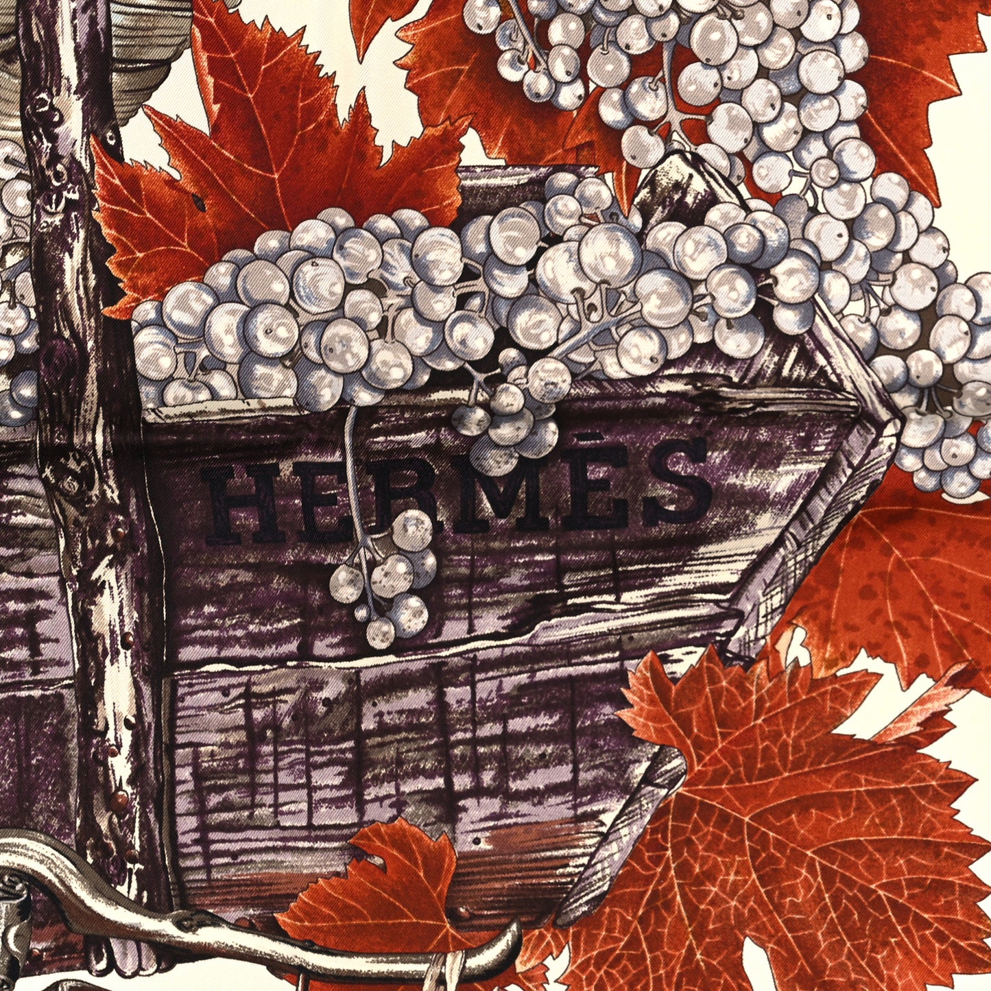 Silk Vendanges Scarf 90