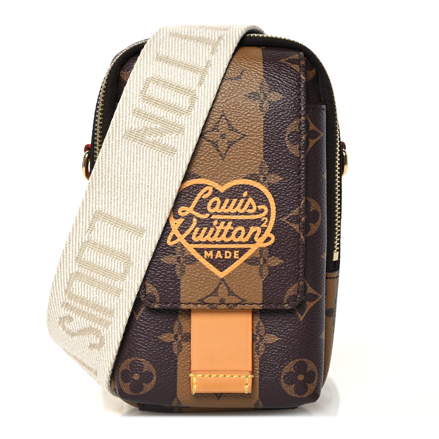 X NIGO Reverse Monogram Flat Double Phone Pouch