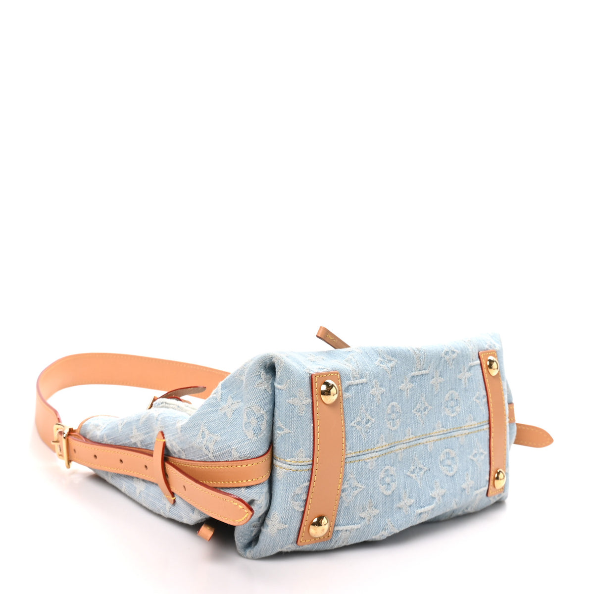 Monogram Denim CarryAll PM Sky Blue