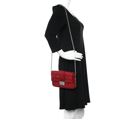 Christian Dior Patent Cannage Miss Dior Promenade Pouch Red 2 of 10