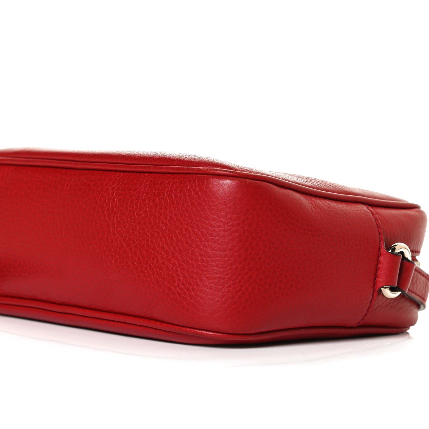 Gucci Pebbled Calfskin Small Soho Disco Bag Tabasco Red 11 of 15