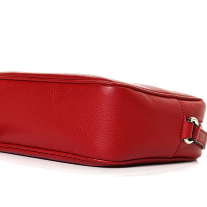 Gucci Pebbled Calfskin Small Soho Disco Bag Tabasco Red 11 of 15