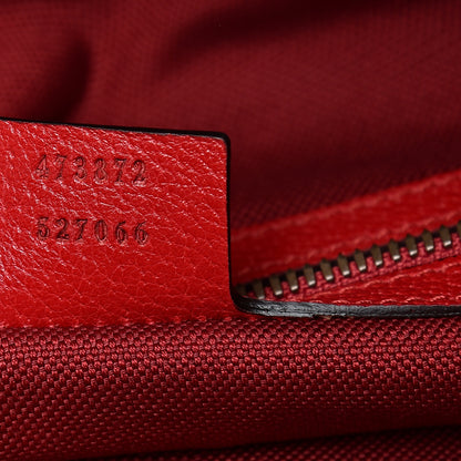 Gucci Canvas Logo Sylvie Stripe Drawstring Backpack Red 7 of 10