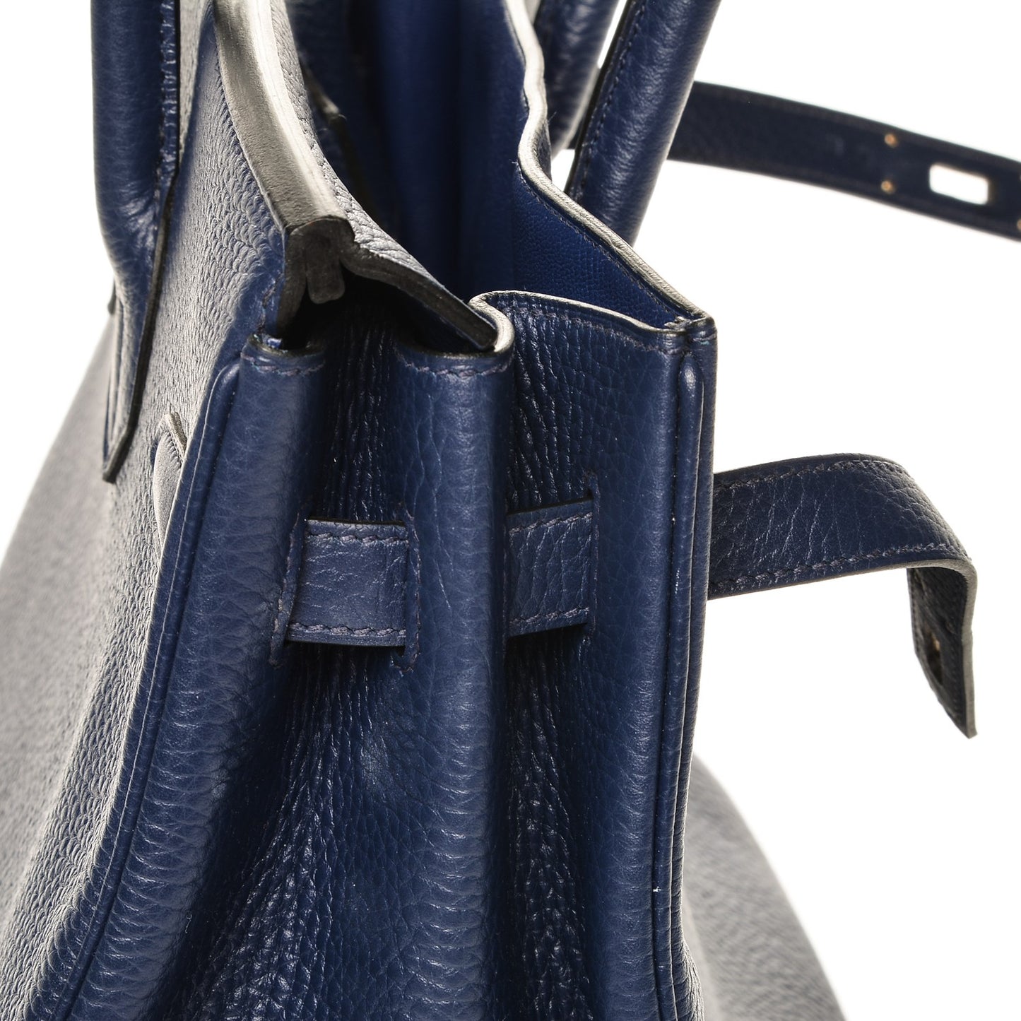Taurillon Clemence Birkin 35 Bleu Saphir