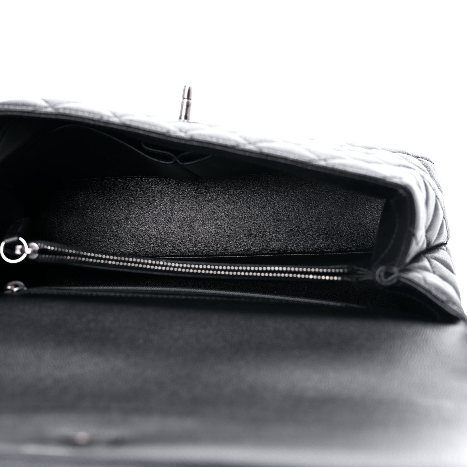 Chanel Caviar Lizard Quilted Small Coco Handle Flap Black 5 of 9