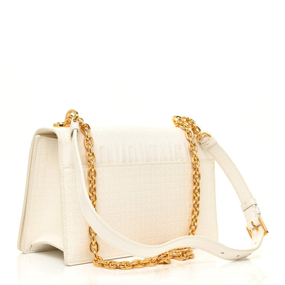 Christian Dior Patent Micro-Cannage 30 Montaigne Chain Flap Bag White 3 of 11