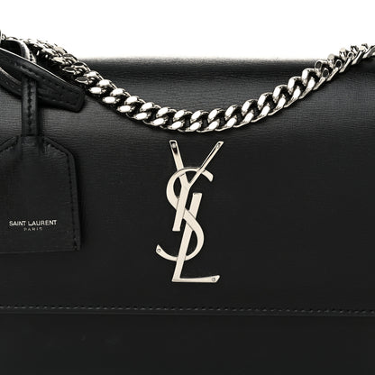 Saint Laurent Calfskin Medium Monogram Sunset Black 8 of 10