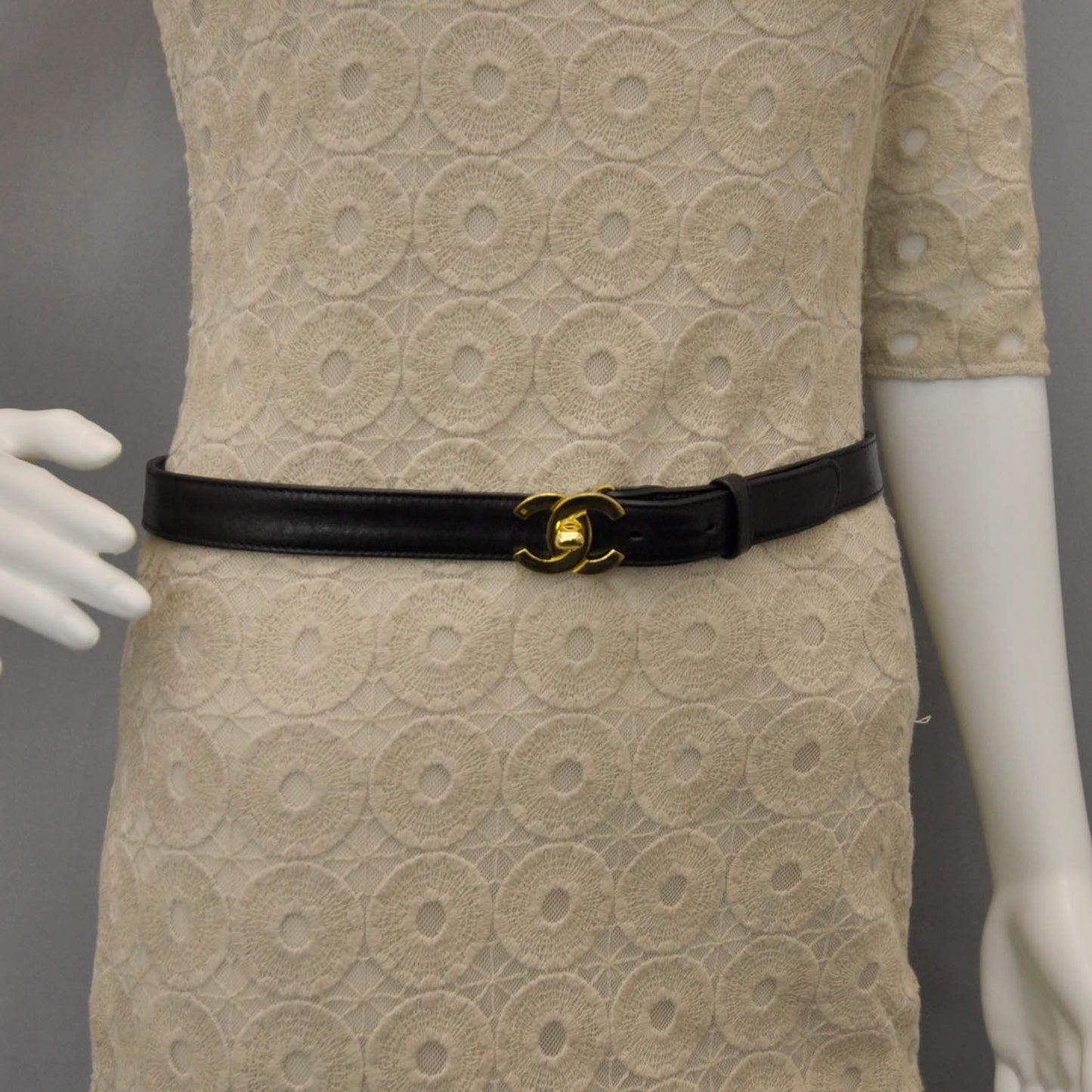 Leather CC Turnlock Belt 32