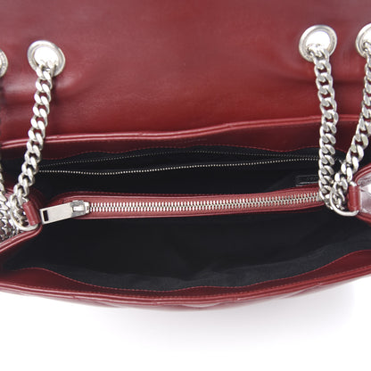 Saint Laurent Calfskin Y Quilted Monogram Medium Loulou Chain Satchel Palissandre 4 of 9