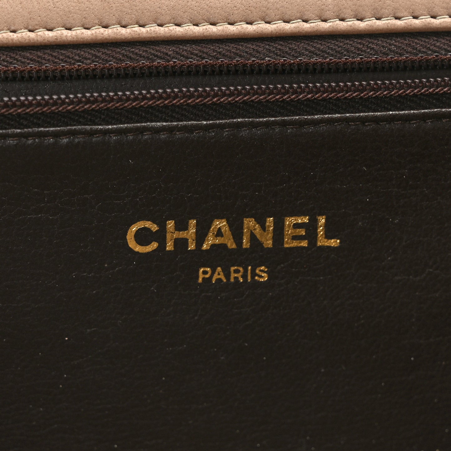 Lambskin Quilted Small Single Flap Beige