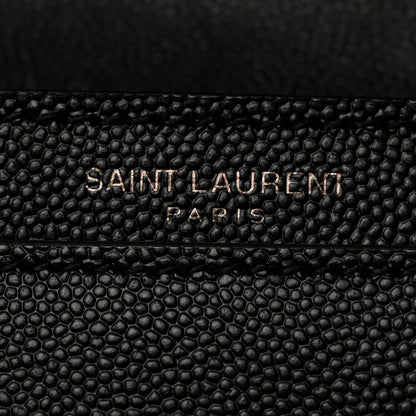 Saint Laurent Grain De Poudre Monogram Cassandra Clasp Bag Black 8 of 11