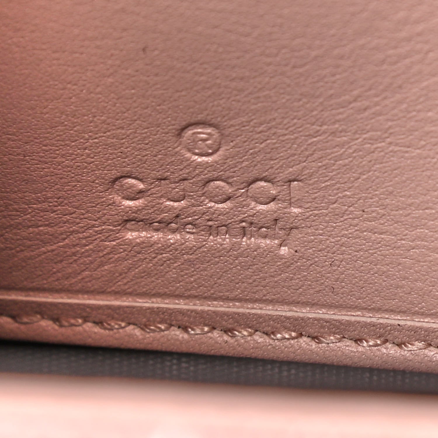 Gucci Calfskin Matelasse GucciGhost GG Marmont Zip Around Wallet Perfect Pink Rosa Ivory 6 of 9