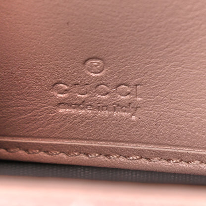 Gucci Calfskin Matelasse GucciGhost GG Marmont Zip Around Wallet Perfect Pink Rosa Ivory 6 of 9
