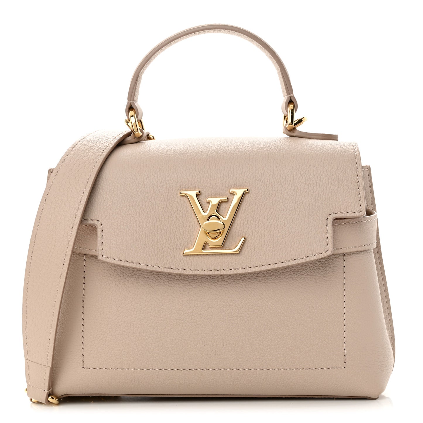Soft Calfskin Mini Lockme Ever Greige