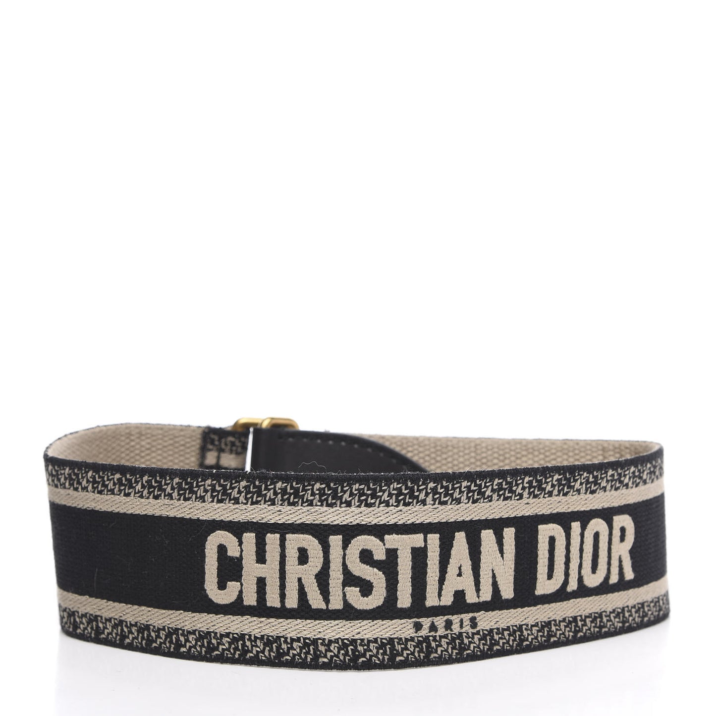 Canvas Embroidered Shoulder Strap Blue