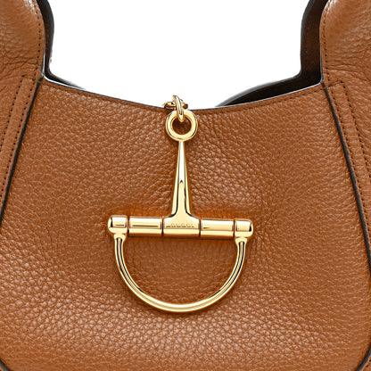 Gucci Grained Calfskin Softbit Medium Shoulder Bag Brown 7 of 9