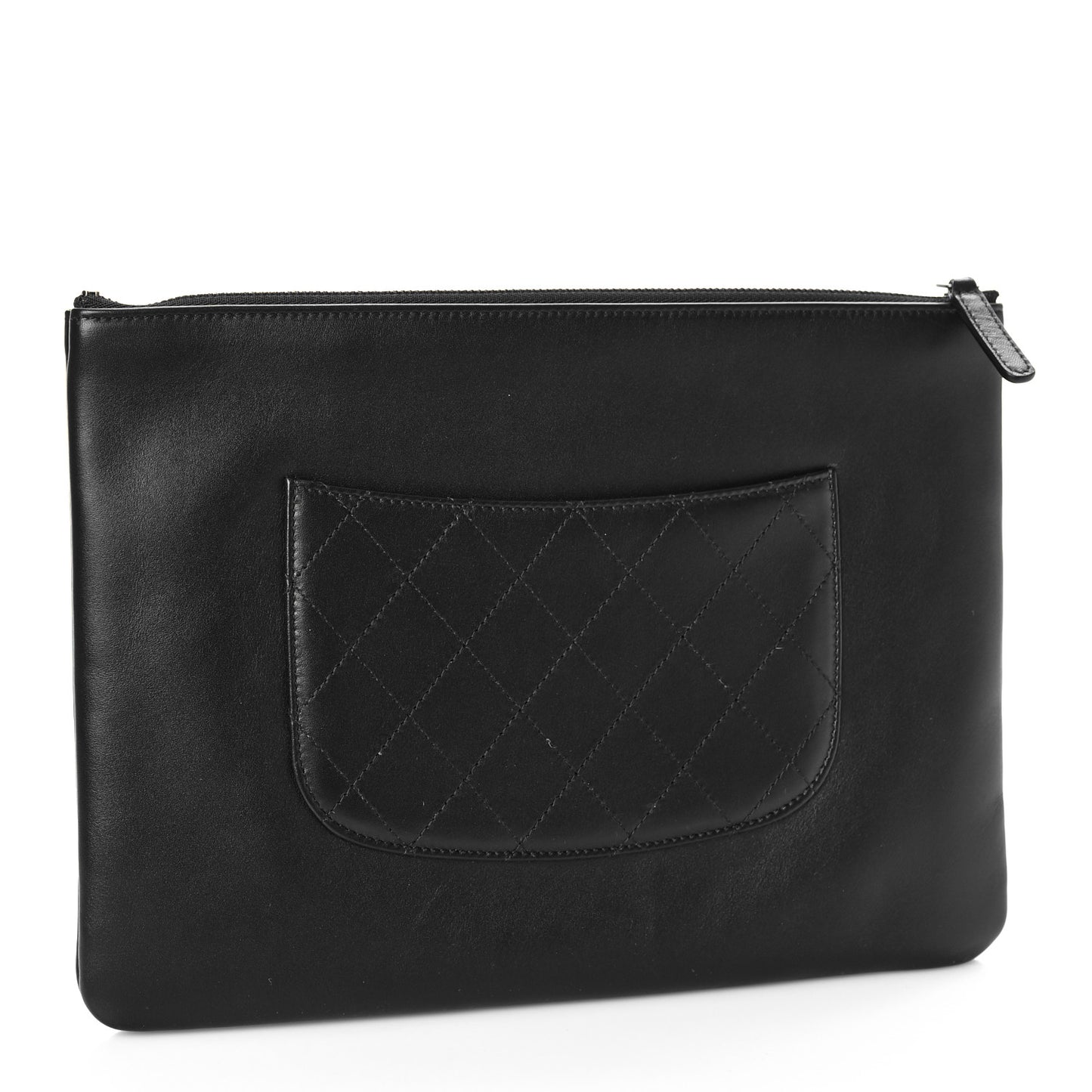 Calfskin Chain 20s Signe Medium Cosmetic Case Black