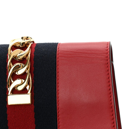 Gucci Calfskin Super Mini Sylvie Chain Shoulder Bag Hibiscus Red 13 of 14