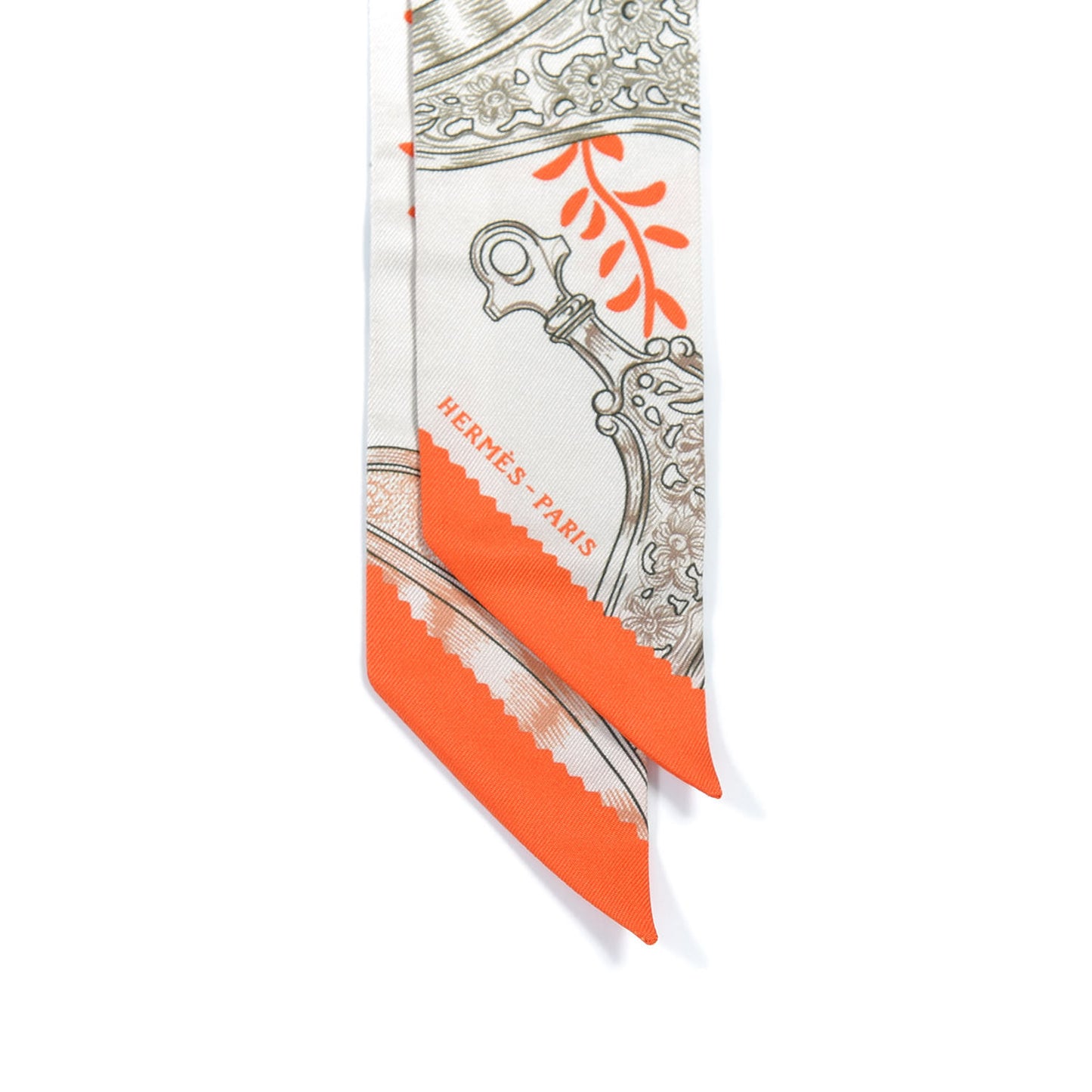 Silk Etriers Remix Twilly Verveine Orange Kaki