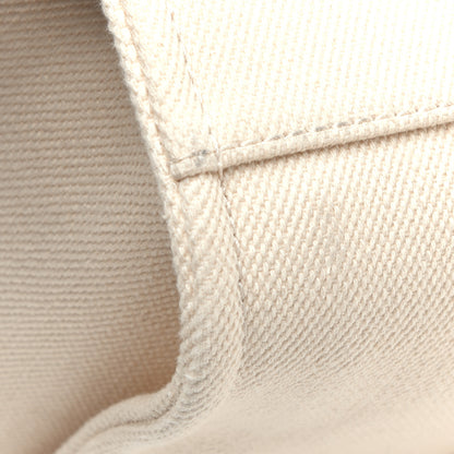 Chanel Canvas Pearl Medium Deauville Tote Ecru Beige 11 of 11