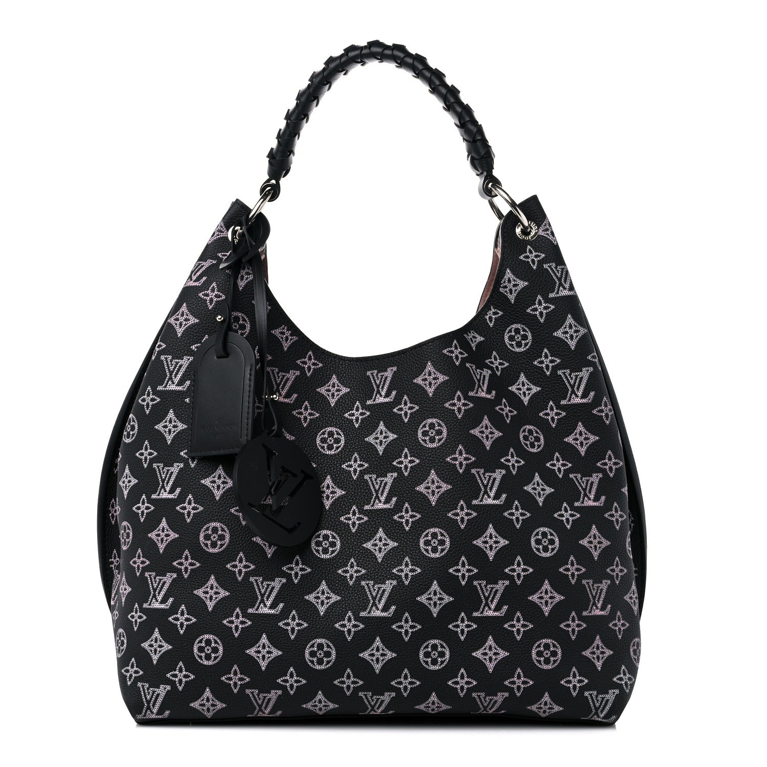 Louis Vuitton Mahina Carmel Hobo PM Black 1 of 8