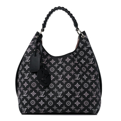 Louis Vuitton Mahina Carmel Hobo PM Black 1 of 8