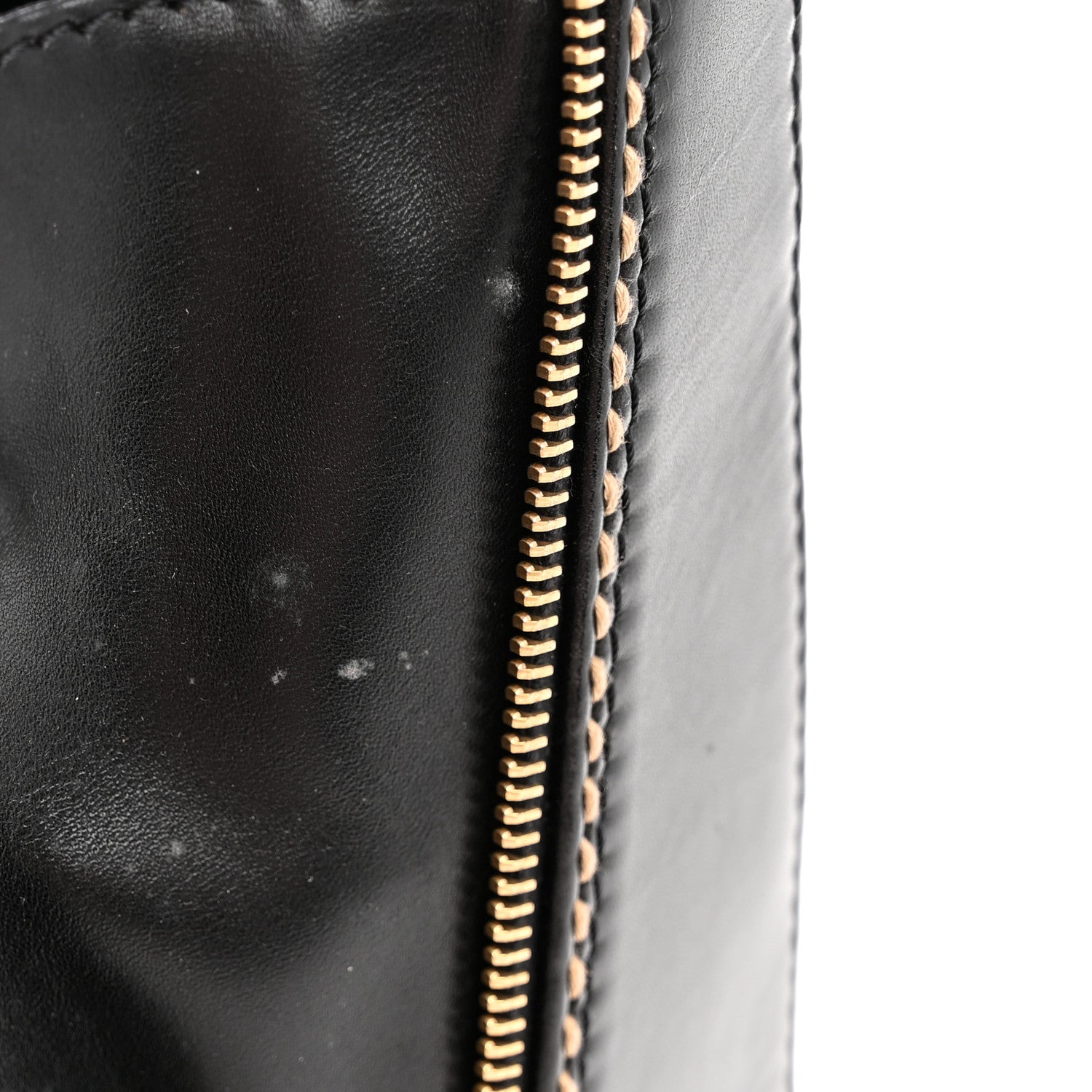 Chanel Calfskin Wild Stitch Vertical Top Handle Bag Black 12 of 16