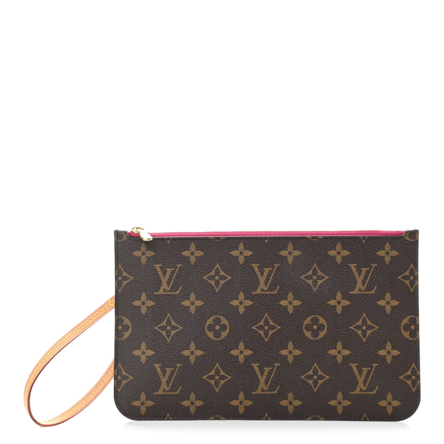 Louis Vuitton Monogram Neverfull MM GM Pochette Fuchsia 1 of 7