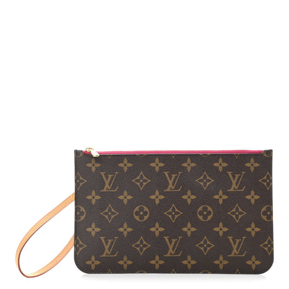 Louis Vuitton Monogram Neverfull MM GM Pochette Fuchsia 1 of 7