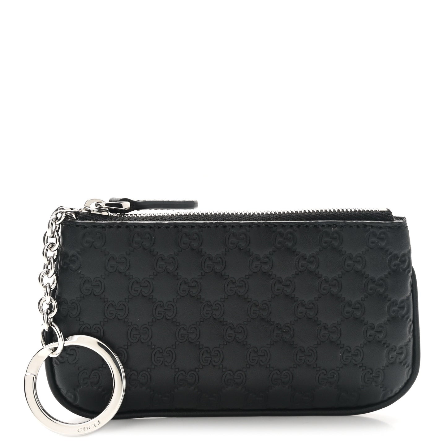 Microguccissima Key Ring Coin Case Black