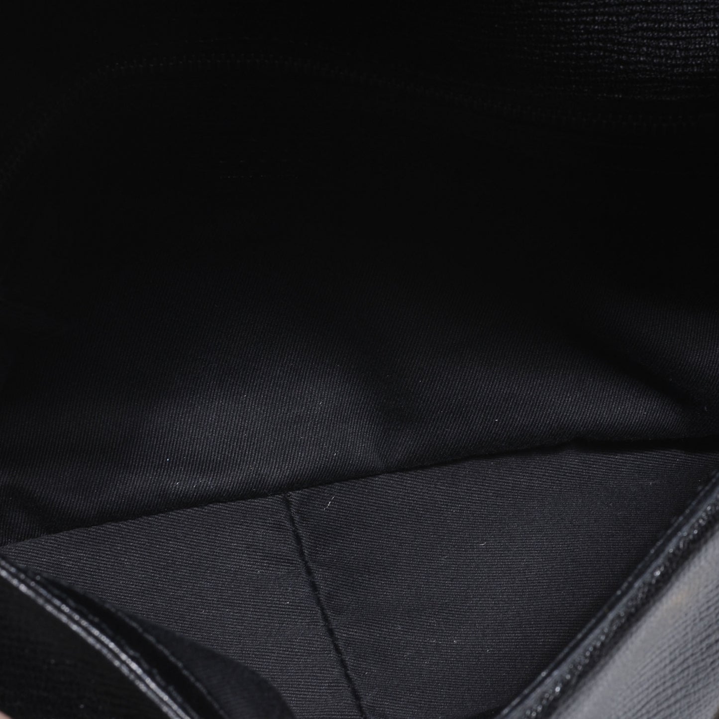 Leather Horsebit Flap Bag Black