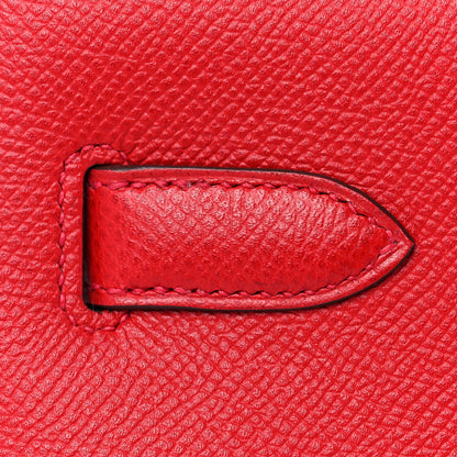 Hermes Epsom Kelly Sellier 32 Rouge Casaque 19 of 45