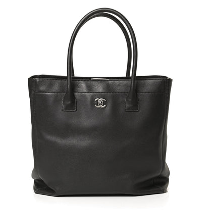 Chanel Calfskin Tall Cerf Tote Dark Grey 7 of 10