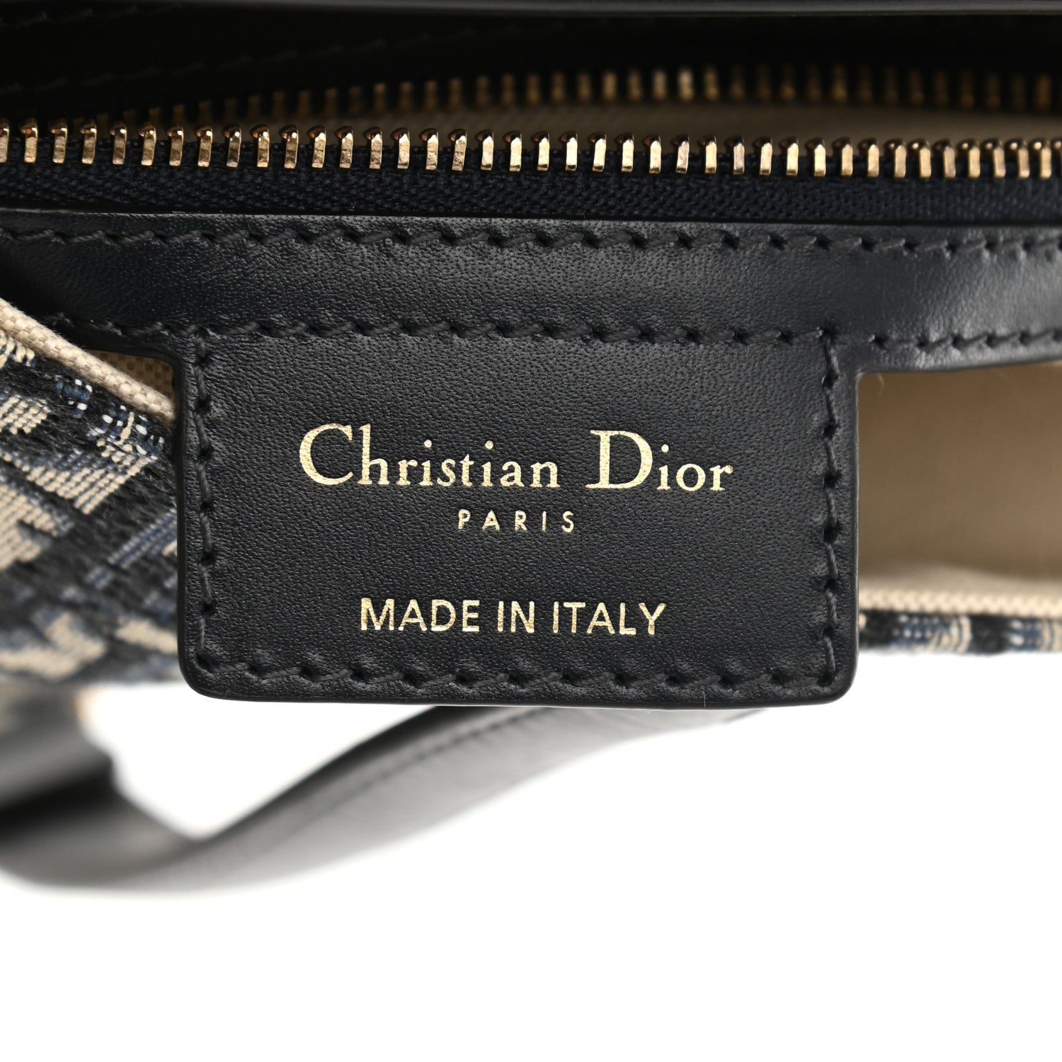 Christian Dior Oblique Saddle Bag Blue 6 of 12