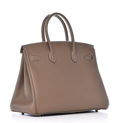 Hermes Togo Birkin 35 Etoupe 3 of 34