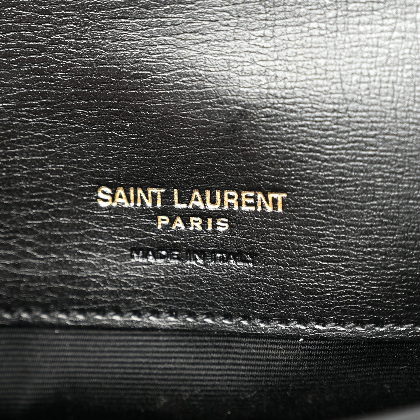 Grained Calfskin Monogram Phone Holder Crossbody Black