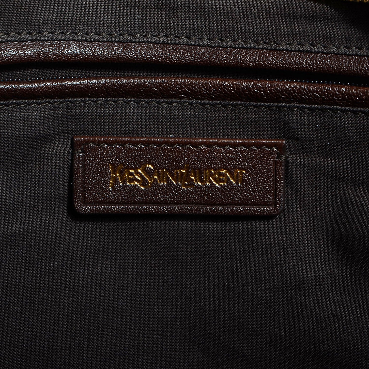 Saint Laurent Sheepskin Large Cabas ChYc Dark Brown 6 of 8