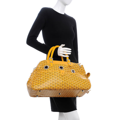 Goyard Goyardine Sac Hulot Pet Carrier PM Yellow 2 of 14