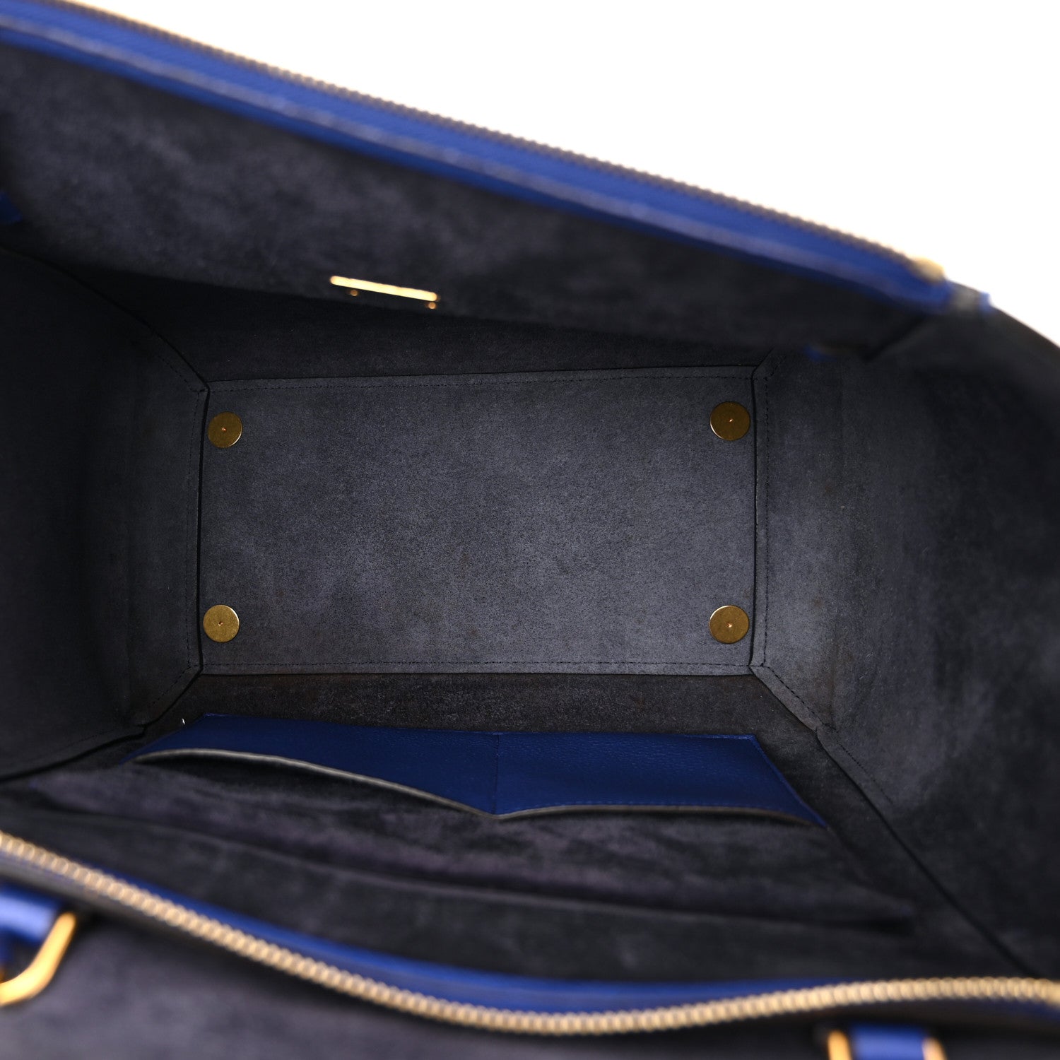 Celine Grained Calfskin Small Belt Bag Indigo 4 of 9