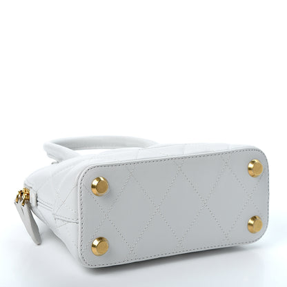 Balenciaga Nappa Calfskin Quilted XXS Ville Top Handle Bag White 3 of 8