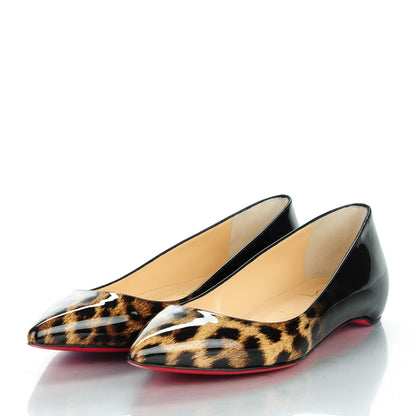Christian Louboutin Patent Degrade Leopard Pigalle Follies Flats 39 Leopard Black 3 of 8