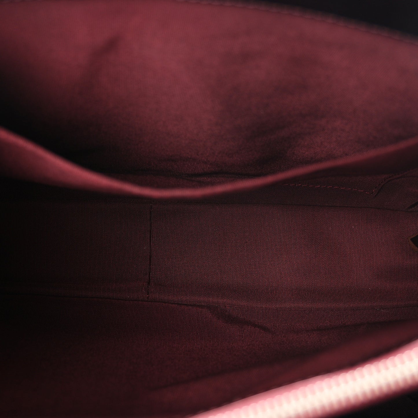 Patent Quilted Grand Shopping Tote GST Dark Bordeaux