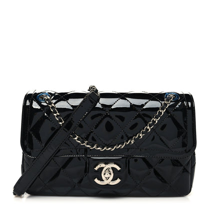 Chanel Patent Quilted Small Coco Shine Flap Black 1 of 11