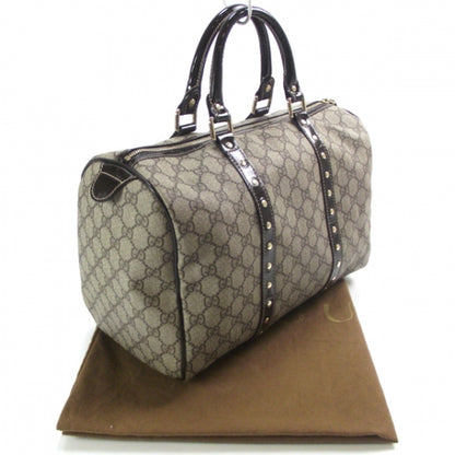 Gucci Monogram Guccissima Hearts Studded Medium Joy Boston Dark Brown 3 of 10