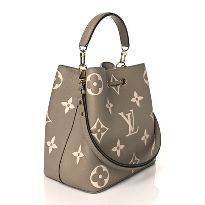 Louis Vuitton Empreinte Monogram Giant Neonoe MM Tourterelle Creme 3 of 9
